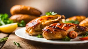 عشاء صحي: دجاج مشوي بالأعشاب مع الخضروات الجذرية