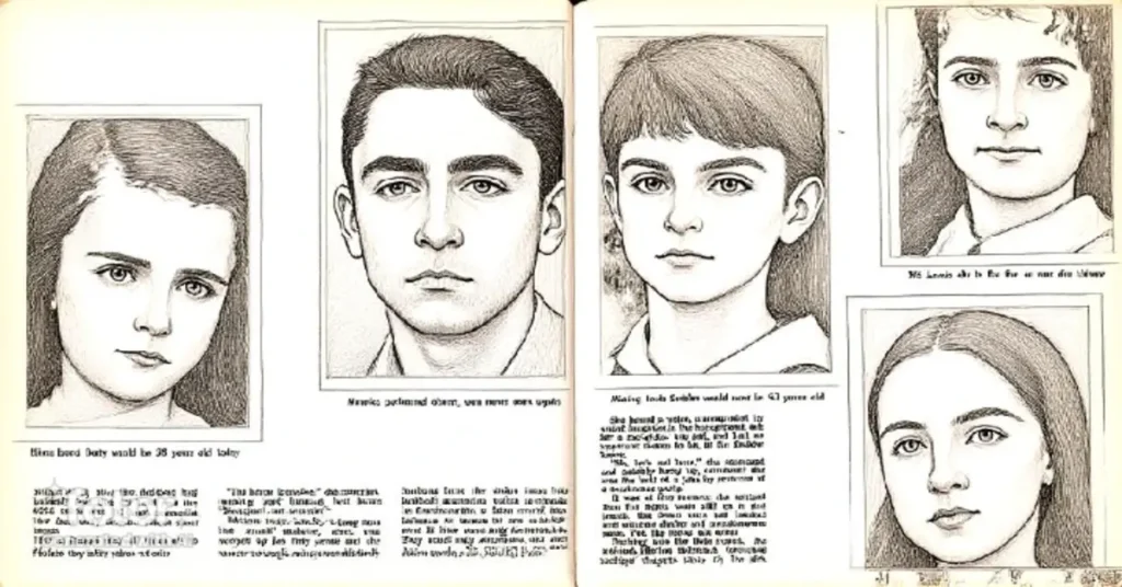 صور لأطفال عائلة سودر المفقودين في حادثة الحريق الغامض عام 1945