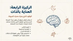 المرونة النفسية: العناية بالذات