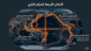 الجغرافيا الطبيعية لحزام النار