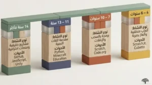 البرمجة للأطفال: دليل مبسطاً حسب الفئة العمرية