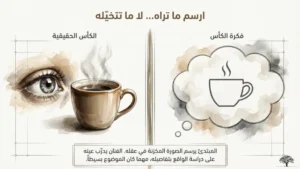 ارسم ما تراه، لا ما تتخيله