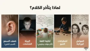 أسباب تأخر الكلام