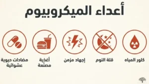 ما الذي يفسد الميكروبيوم المعوي