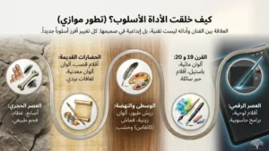 أدوات الرسم عبر الزمن