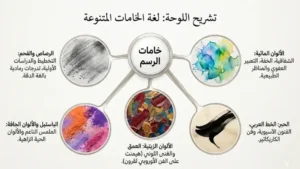 تاريخ الرسم: من حيث الأداة والخامة