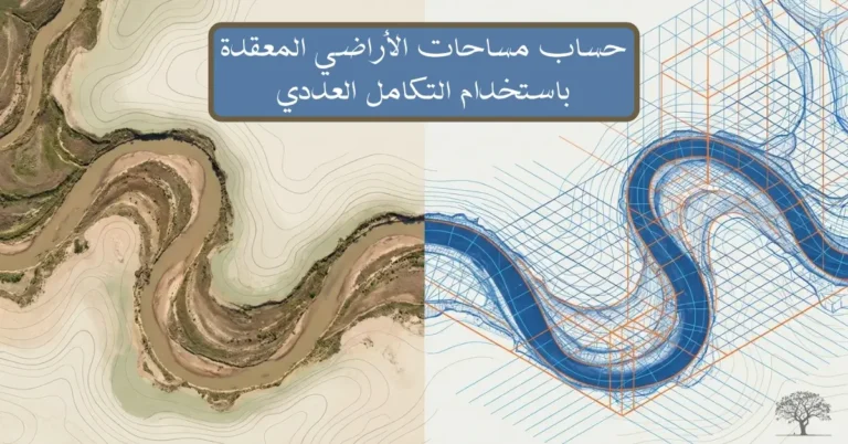 حساب مساحات الأراضي المعقدة باستخدام التكامل العددي وتطبيقاته في الهندسة والمساحة