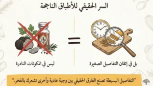 التفاصيل الصغيرة سر الأطباق الناجحة