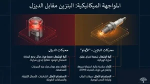 الفرق بين محرك البنزين والديزل