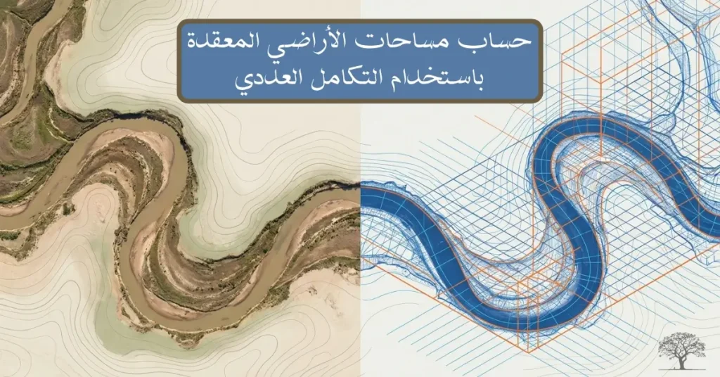 حساب مساحات الأراضي المعقدة باستخدام التكامل العددي وتطبيقاته في الهندسة والمساحة