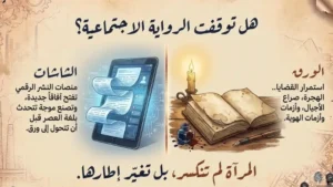 بين الورق والشاشة