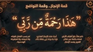 هذا رحمة من ربي